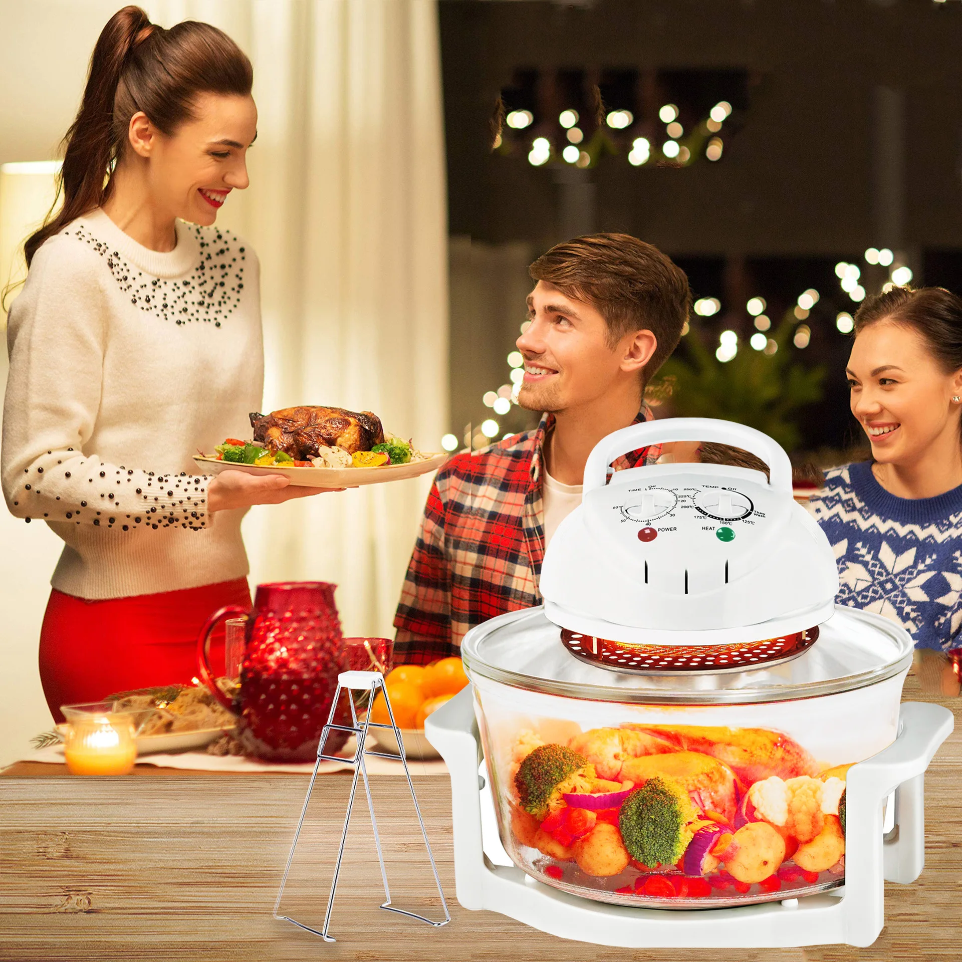 Light wave stove air fryer visual french fry electric fryer 3