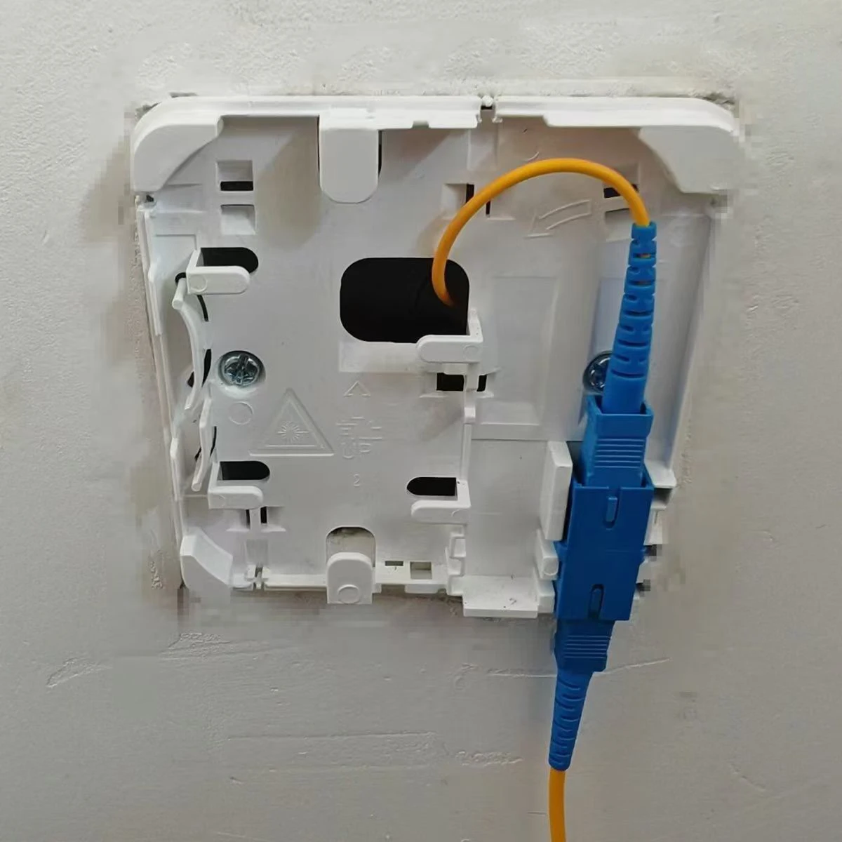 2116 FTTH Fiber Optic Splice Box 1 Port Fiber Optic Terminal Junction Box with SC Adapter 86-type Termination,fiber optic protection box