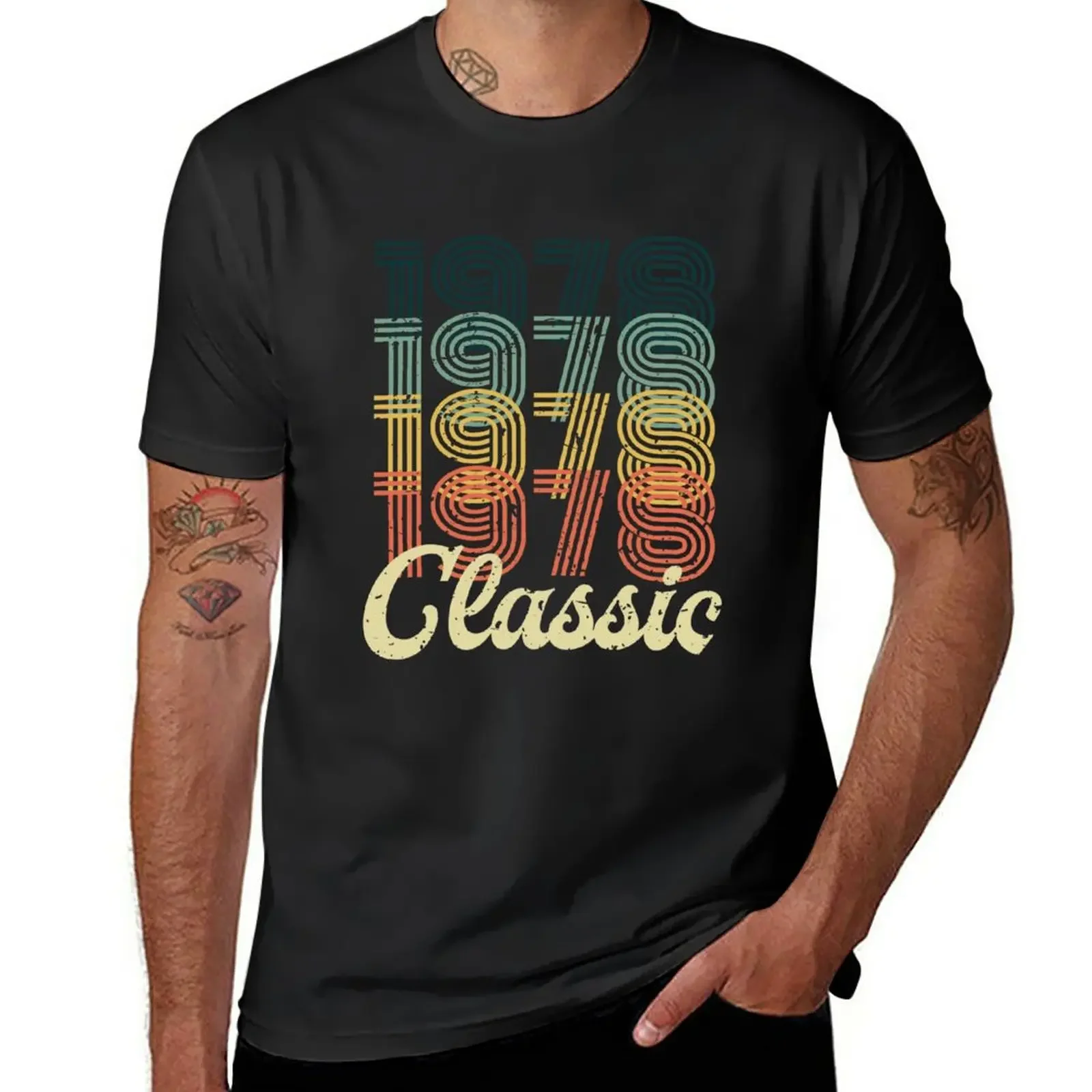 

Vintage 1978 T-Shirt vintage clothes quick-drying mens graphic t-shirts anime