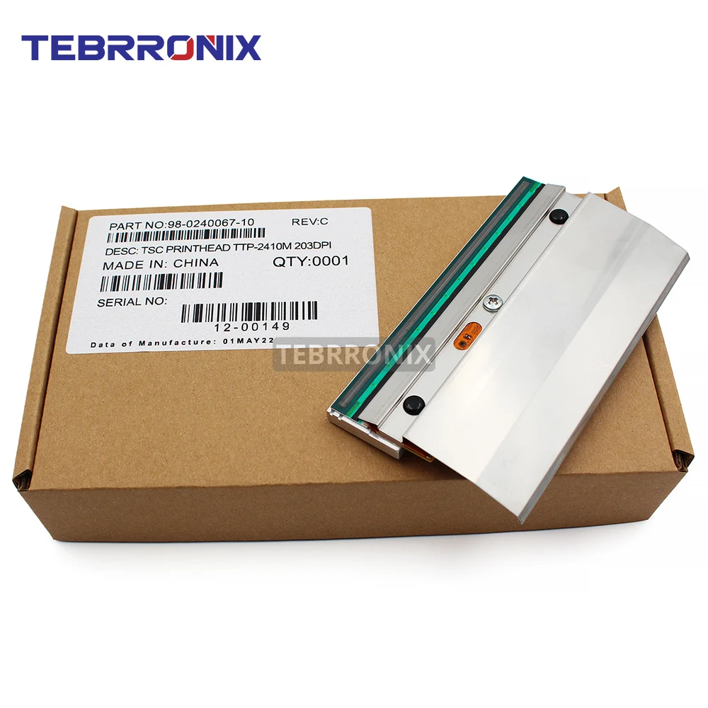 98-0240067-10LF TSC TTP-2410M 열전사 바코드 라벨 프린터 203dpi 프린트 헤드용 새 원본 프린트헤드