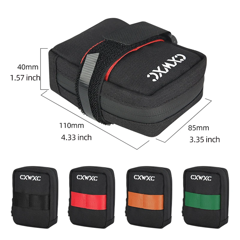 Bike Bag CXWXC Mini Bicycle Saddle Bag 0.35L Lightweight Small Portable Multi function Hand Bags Cycling Accessories