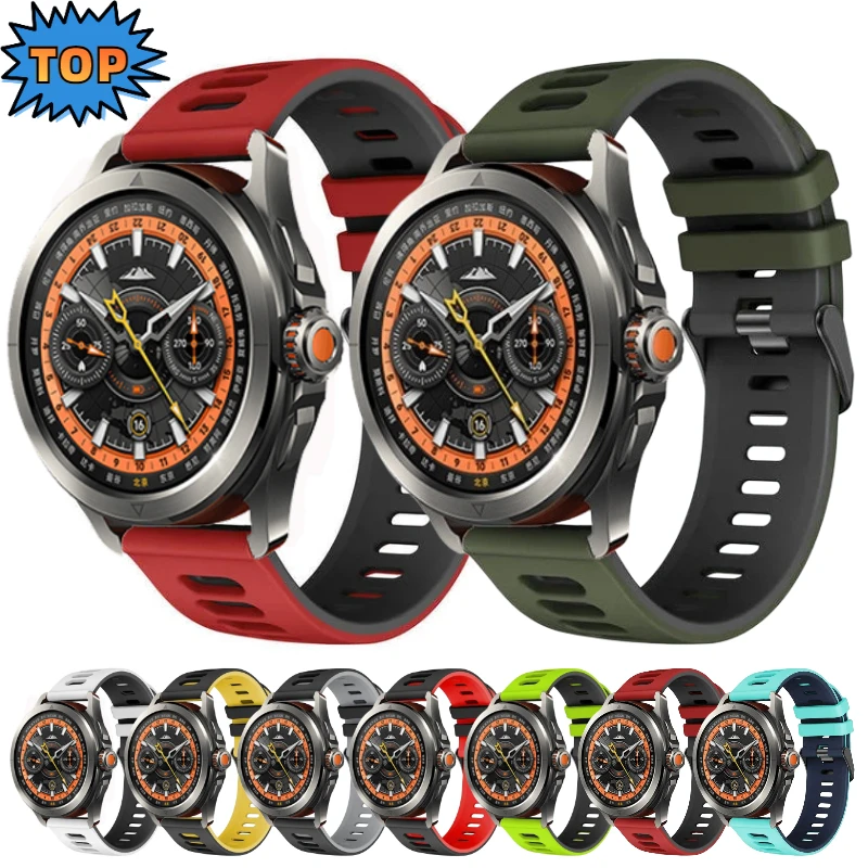 Universal 22mm & 20mm Silicone Smartwatch Strap - Premium Wristband Bracelet