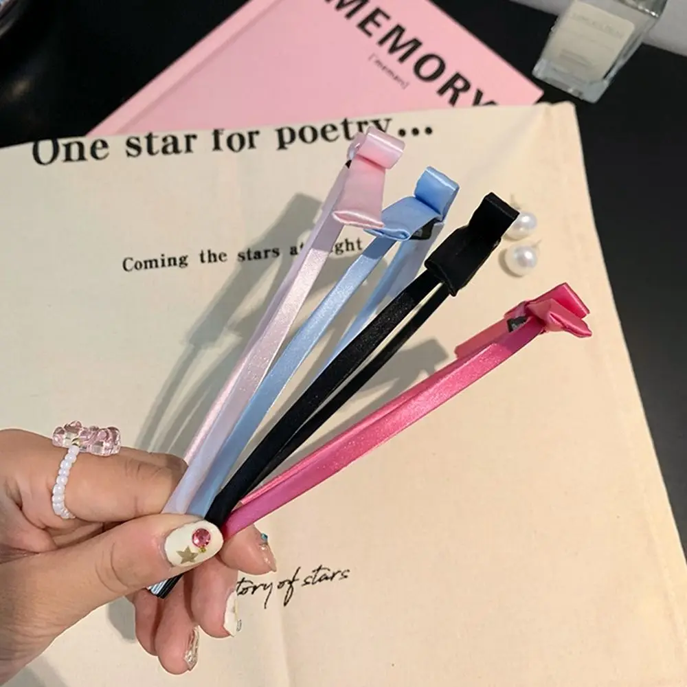 

Band Fashion Headdress Thin Headband Hair Accessories Wash Face Headband Bowkont Bow Headband Women Hair Hoop Korean Hairband