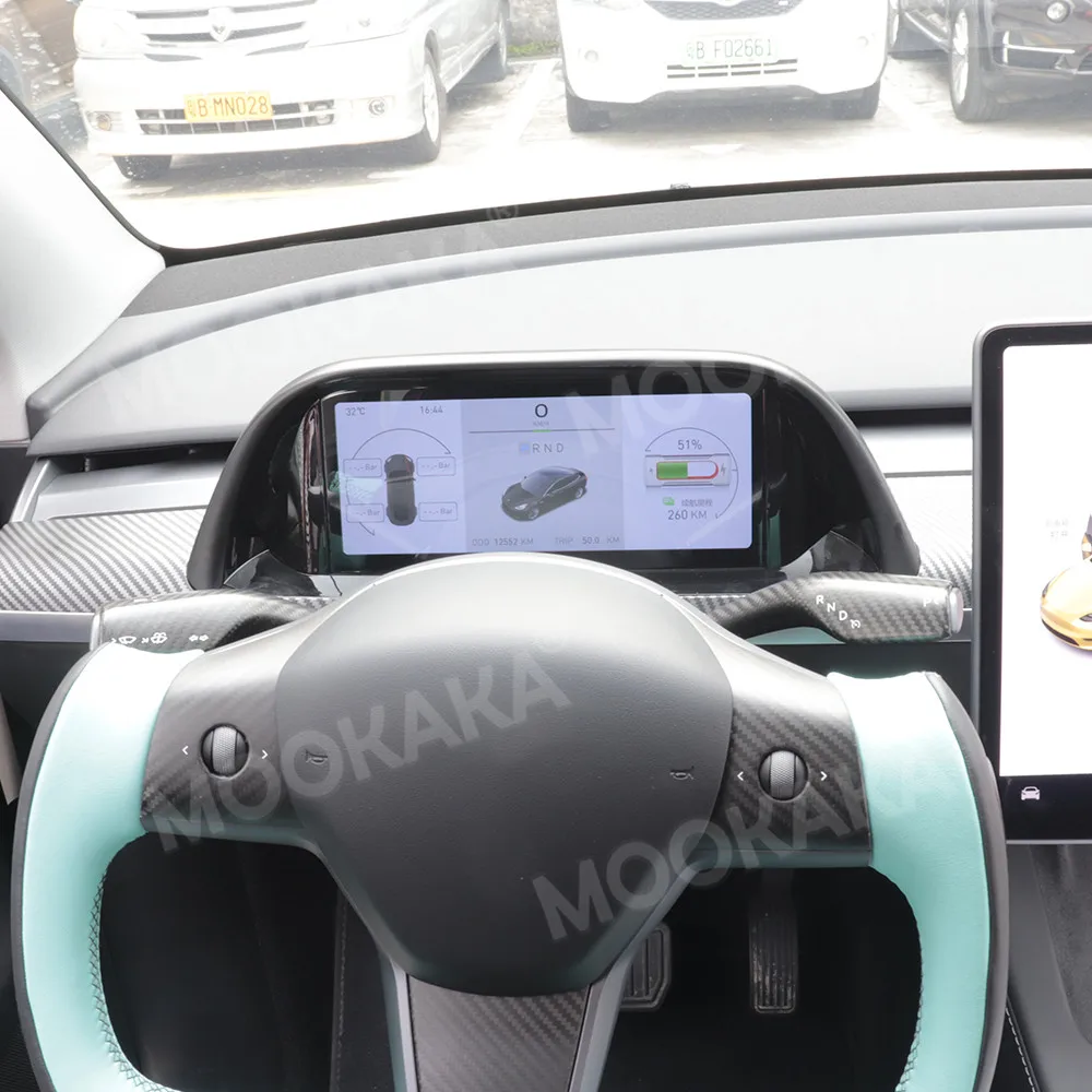

Автомобильная приборная панель с ЖК-дисплеем 12,3 дюйма для Tesla Model 3 Y X S, цифровой кластер, Многофункциональный спидометр для виртуальной кабины