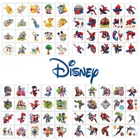 20Pcs/set Marvel Spider Man Tattoo Stickers Princess Cartoon Tattoo For Kids Birthday Gift Fake Children Body Art Tattoos Toys 1