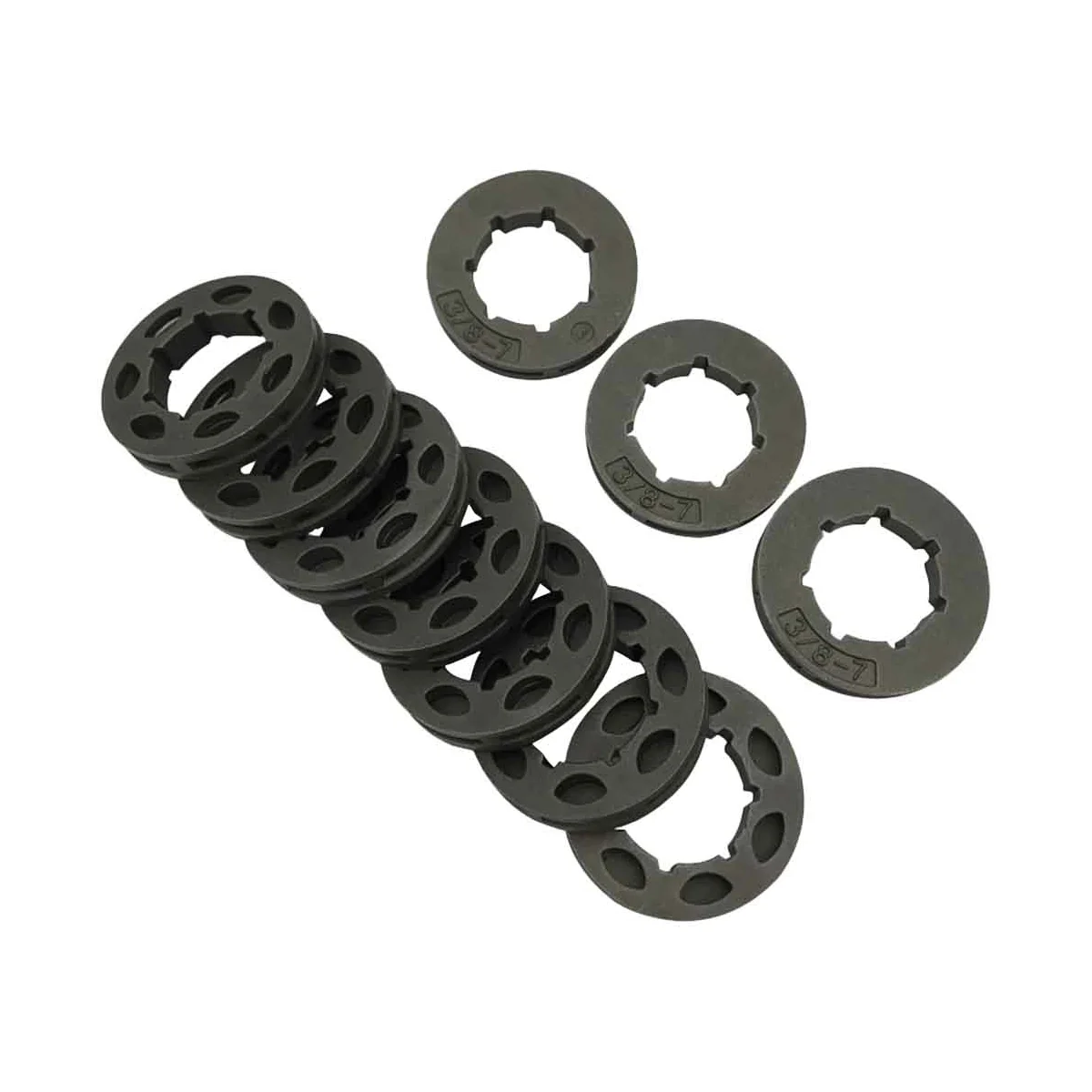 

10 шт 7T цепной привод, муфта, барабан, обод для Husqvarna0447 50 51 55