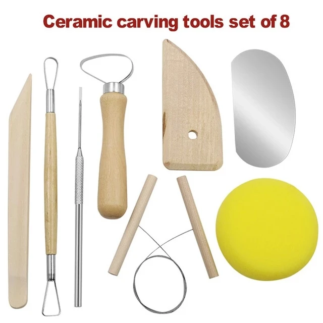 9 Pieces Set Clay Pottery Tools Silicone Point Drill Stainless Steel Beads  Ball Sticks Creasing Pen Pottery & Ceramics Tools - Pottery & Ceramics Tools  - AliExpress