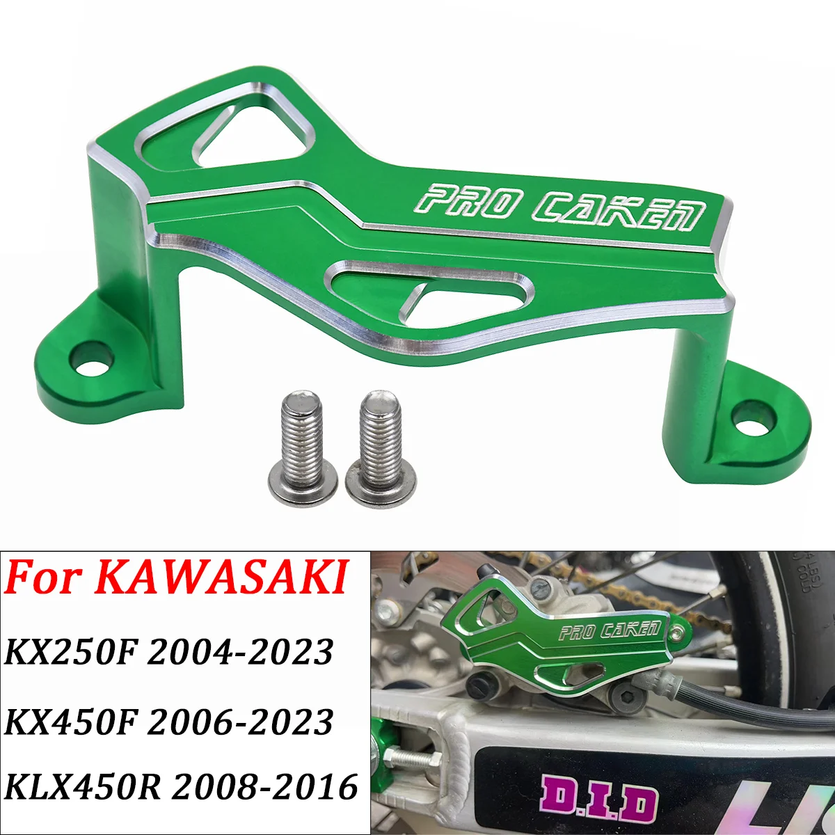 Für KAWASAKI KX250F KX450F KLX450R2004-2023 Motorrad Dirt Bike Zubehör Hinten Bremssattel Bremsscheibe Schutz Schutz Abdeckung