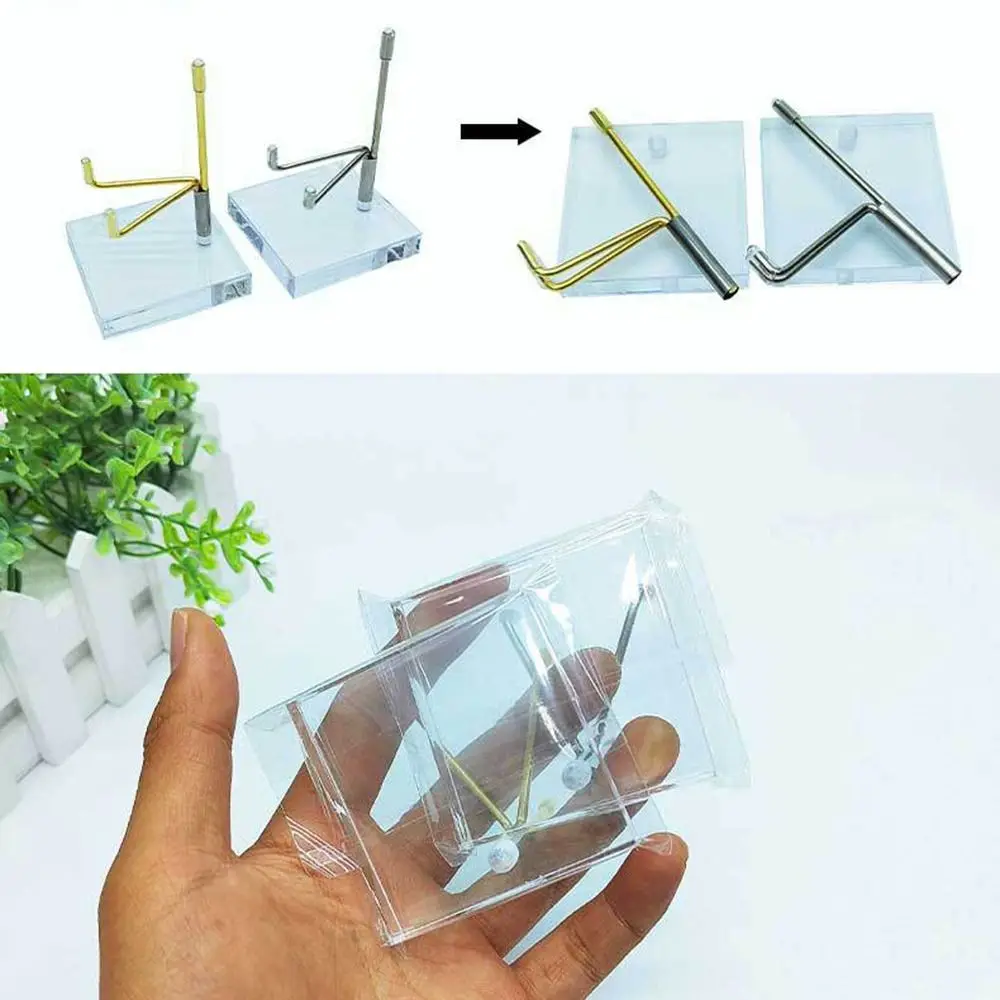 Description Picture 6 of itemMetal Mineral Display Stand With Acrylic Base For Crystal Ball Base Stone Shelf Home Decoration Crafts