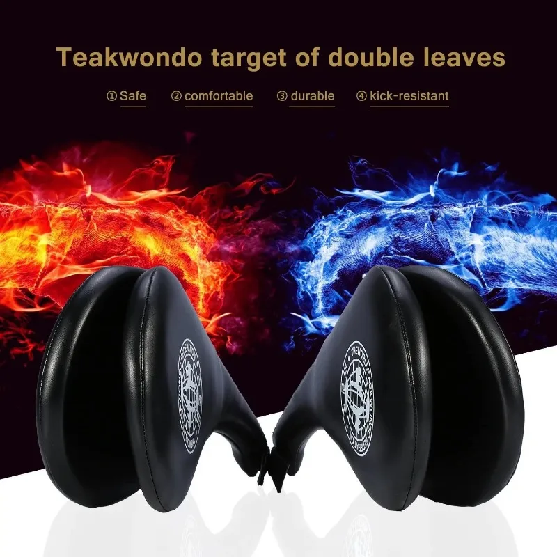 Kick pad 1Pcs Taekwondo Double KickBoxing Bag Training PadTarget Taekwondo Karate MMA Kickboxing Kick Target Pad Swordplay Training Gear
