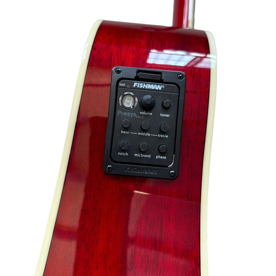 41 " native acoustic guitar folk acoustic guitar with 6 strings rosewood fingerboard with pickup Made in China