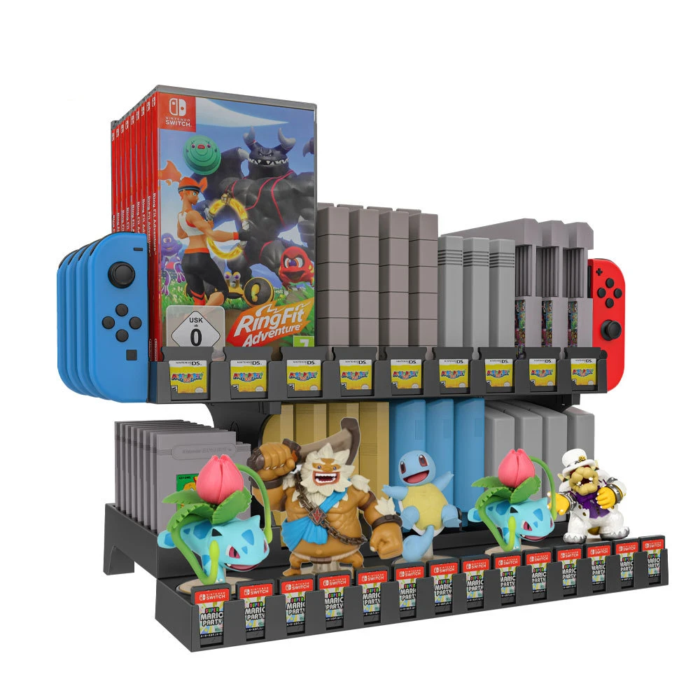 

Multi-Functional Large Capacity Storage for Switch Disc With Amiibo Doll Support Rack Dish Rack Gamepads Video Game Accessories