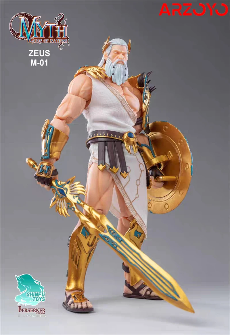SHINFU Toys M01 1/12 Myth Gods of Nations Zeus Action Figure Model 