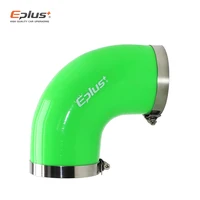 ท่อซิลิโคนอเนกประสงค์ EPLUS ข้อต่อ 90 องศา สำหรับรถยนต์ อินเตอร์คูลเลอร์ ท่อไอดีเทอร์โบ ข้อต่อซิลิกาเจล สีเขียว หลายขนาด 3