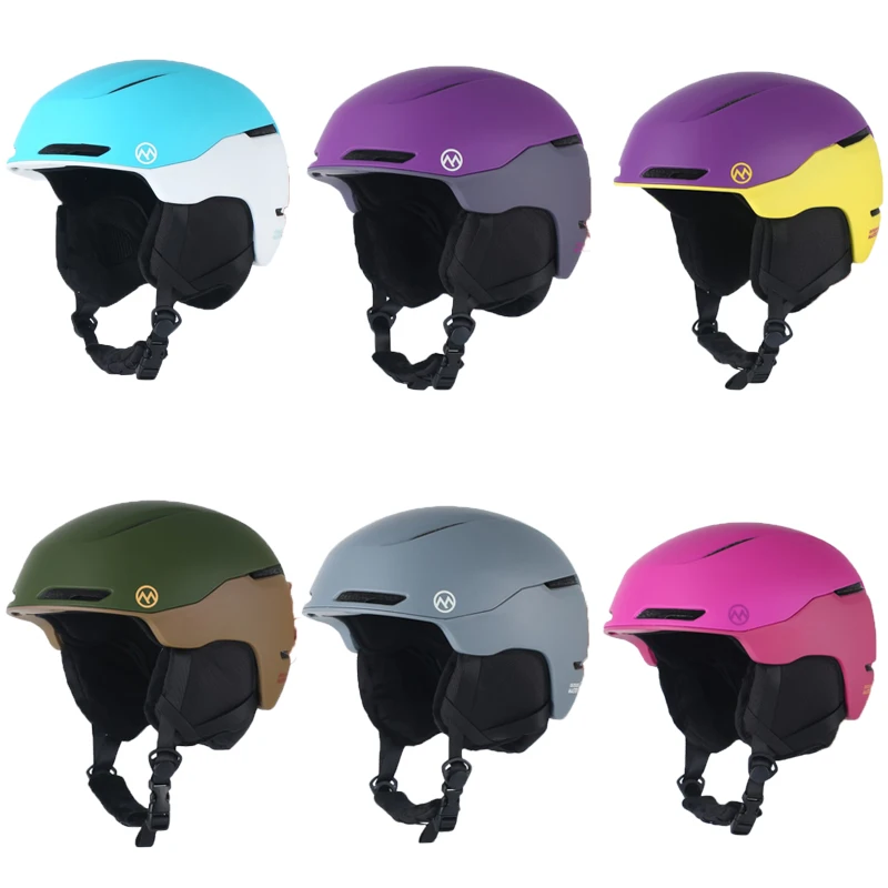 

New Men Women Winter Warm Skiing Helmet with Breathable Hole High-Quality Anti-impact Safety Skateboard Equipment Outdoor Sports