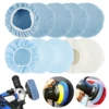 20/10Pcs Car Polishing Pad Bonnet 9 10 Inch Microfiber Auto Bonnet Polisher Soft Wool Wax Wash Buffer Cover Car Cleaning Tools 1
