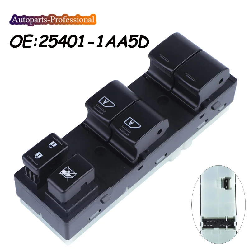 

Переключатель управления электрическим стеклом 254011AA5D 25401-1AA5D 25401-1AA5C для Nissan Murano 2009 2010 2011 2012 2013