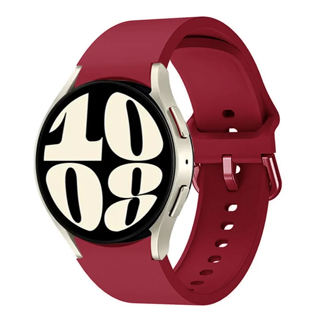 Universal Silicone Smartwatch Bracelet, 20mm/22mm Adjustable Strap