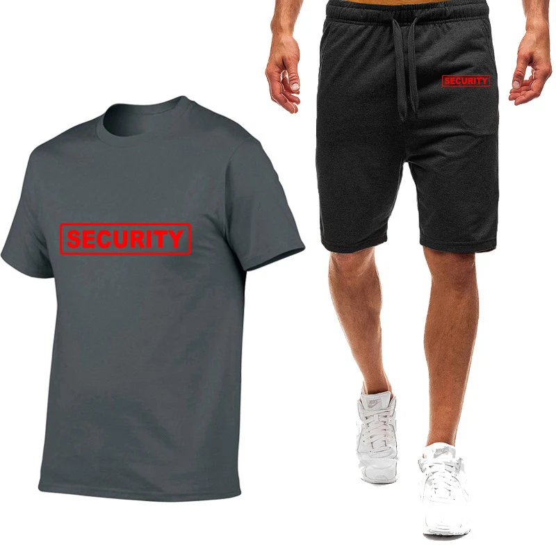 Mens Summer Short Sleeved T Shirt Casual Shorts Set