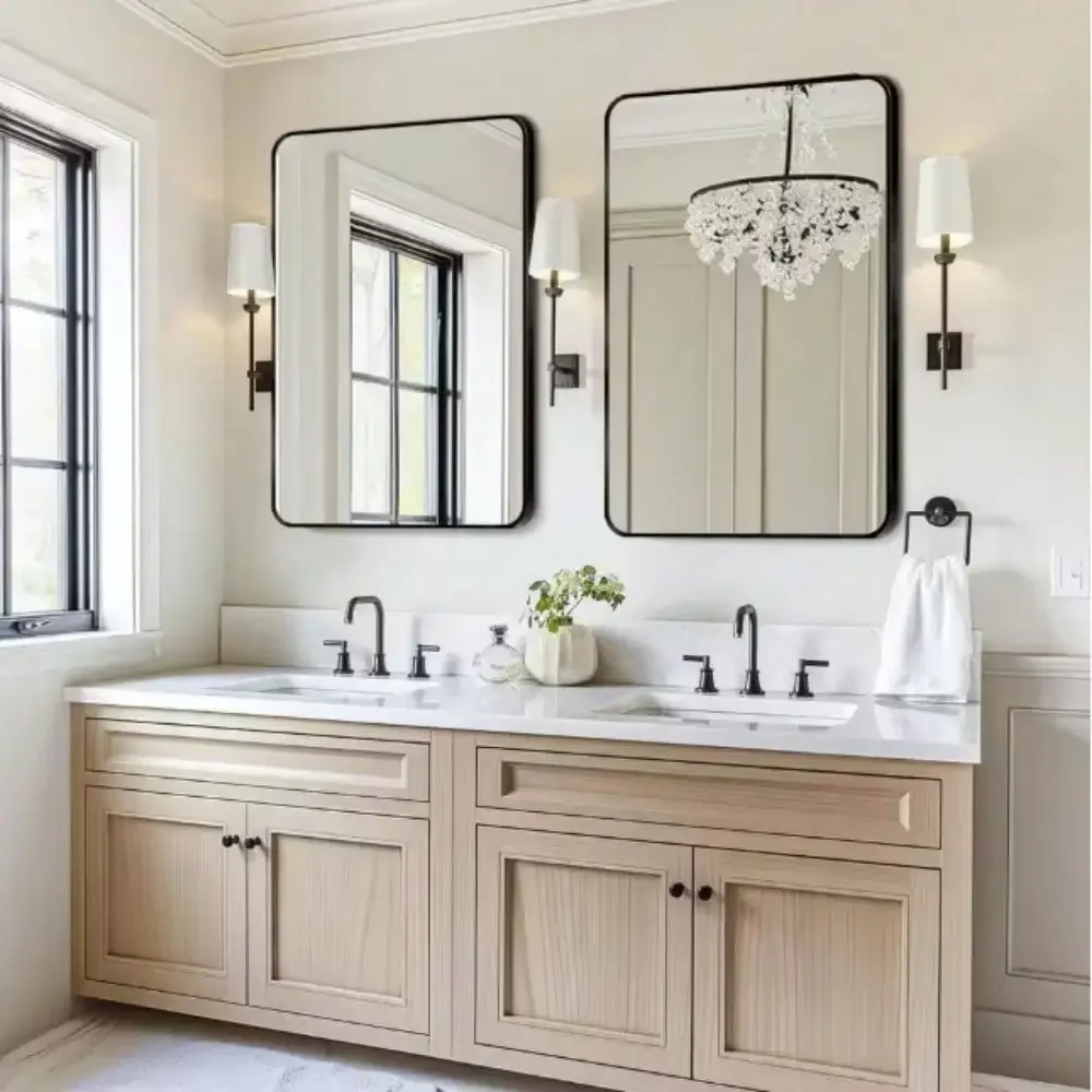 Rectangular Aluminum Wall Mirror 1