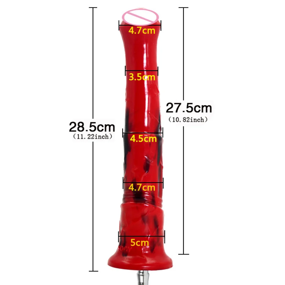 Pênis de Cavalo YOCY Silicone Com Ventosa Colorido
