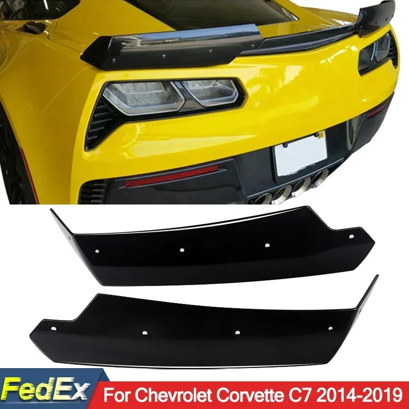

Спойлер для заднего бампера Corvette C7 Z06 2014-2019, сплиттер для заднего бампера, аксессуары для стайлинга автомобиля