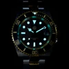 San Martin 40.5mm Diver Watch Two-tone Water Ghost NH35 Luxury Sapphire Men Mechanical Watches 20Bar Waterproof BGW-9 Luminous 6