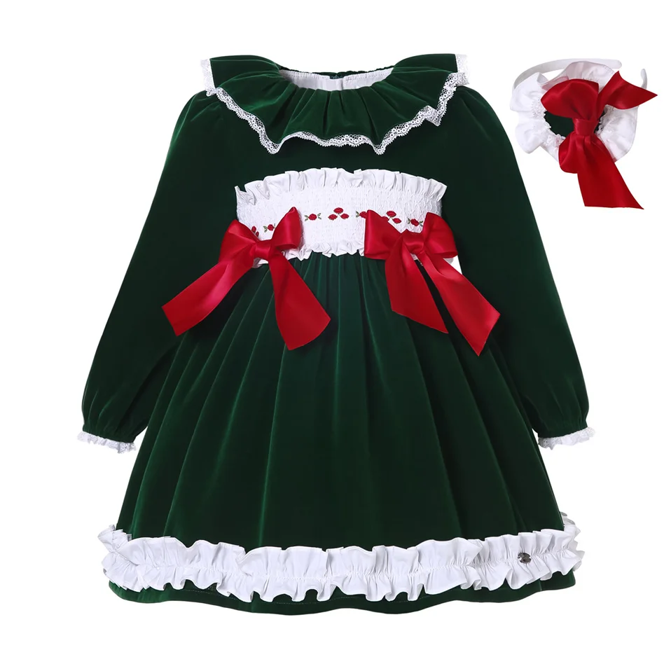 slim fit dress slacks Belan.J Toddler Girls Long Sleeves Peplum Dress