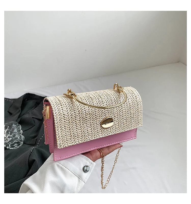 Fashion Pu Hasp Ladies Top-Handle Bags Braid Design 2024 New Brand Shoulder Bags for Women Free Shipping Bolsas Femininas