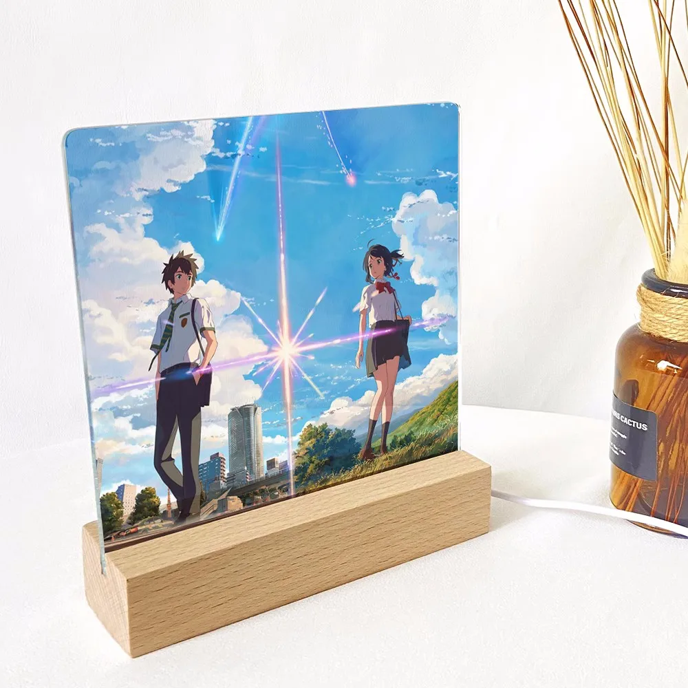 

Anime Your Name Tachibana Taki Miyamizu Mitsuha Night Light Desk Light Action Figure PVC Kids Toys Brinquedos 4739 Kids Gift
