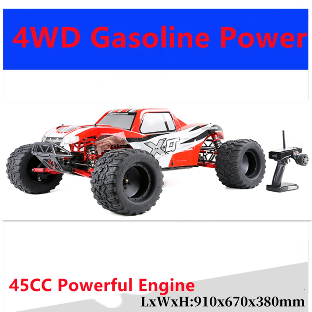 ROFUN-XLT 4wd 45ccガソリンエンジン,2ストロークエンジン,モンスタートラック,1/5