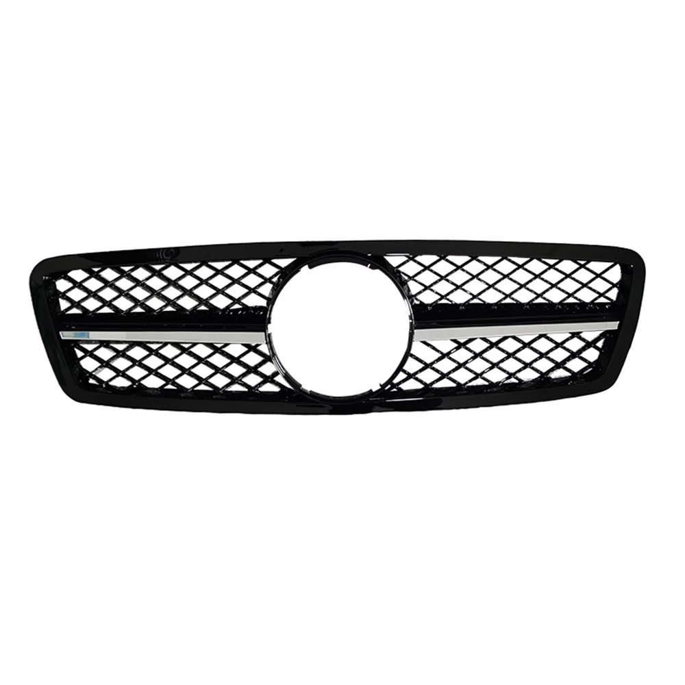 

Car Front Bumper Grille Grill Chrome Black for Mercedes-Benz C-Class W203 C280 C320 C240 C200 C63 2000-2006