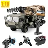 Hot Sale 6 Wheel Drive 2.4G APP Radio Control 720P HD Camera Military Loadable Army Truck Climbing  Card Hobby RC Car Toy Gift 1
