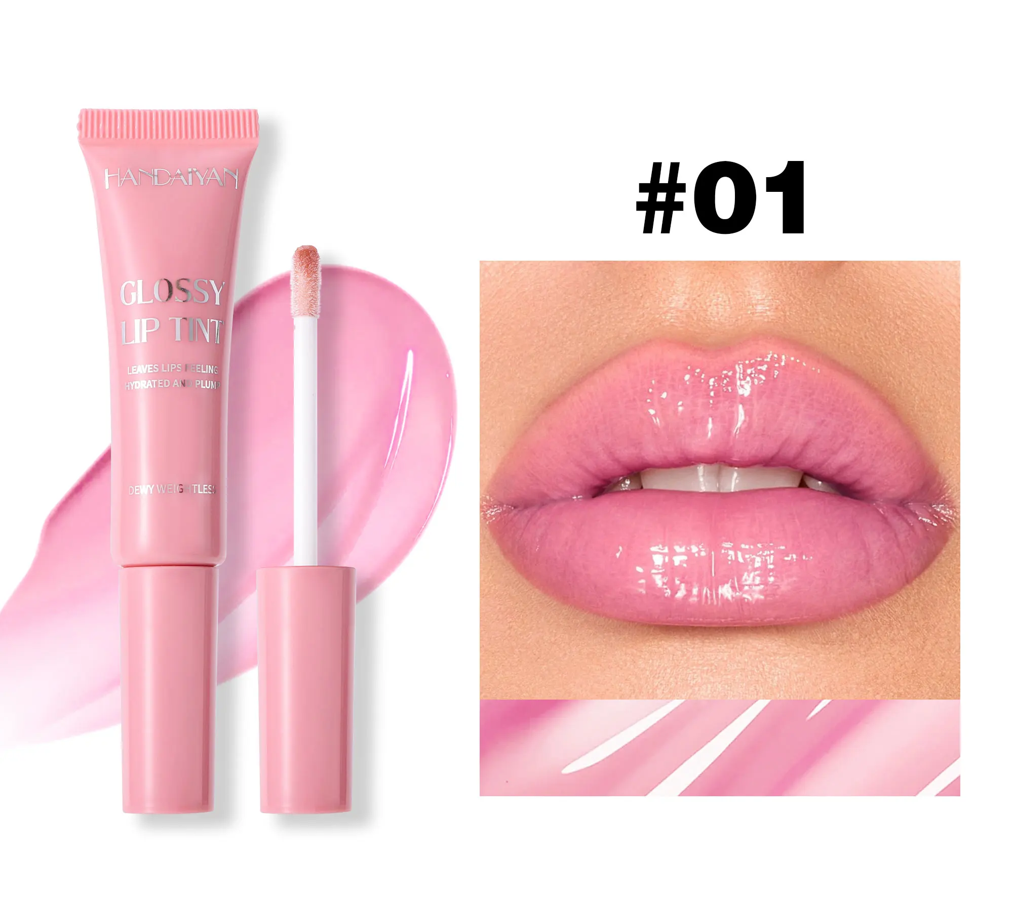 Brillo de labios café perlado aceite hidratante efecto espejo_voghion.com