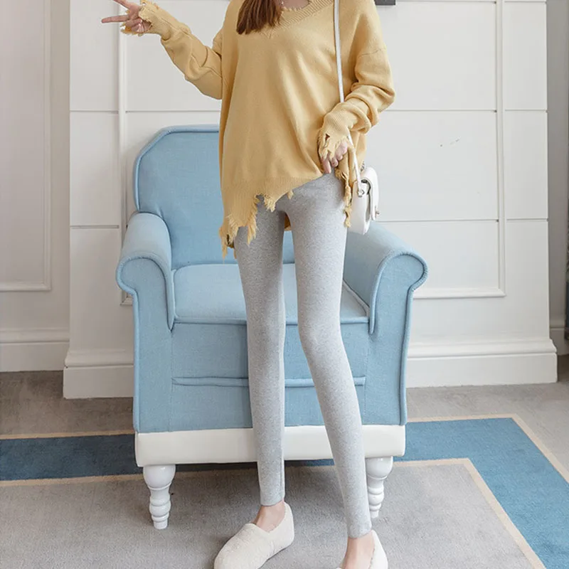 Pregnant Women Bottoming Pants Maternity High Waist Tights Pants Women Comfortable Breathable Elastic Leggings Summer