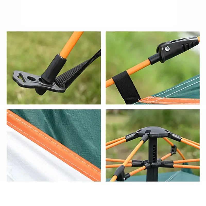 1-3-4 Person Outdoor Beach Tent Fully Quick Automatic Opening Tents Waterproof Canopy Camping Hiking Tent Family Travel Gear