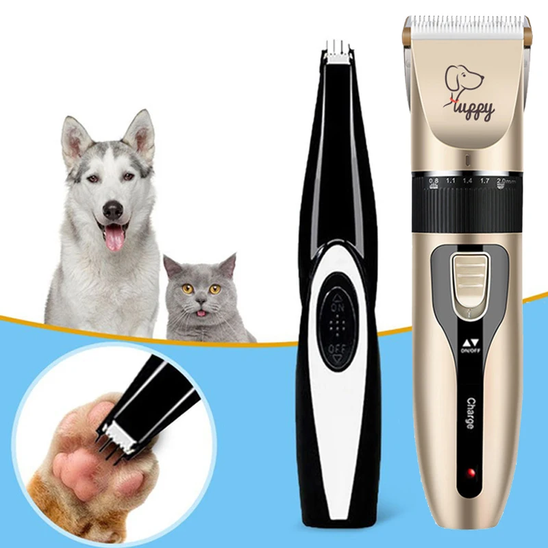 Pet Clipper Grooming Kit Rechargeable Pet Hair Trimmer Shaver Haircut