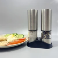 Electric Pepper Salt Grinder Premium  Type-C Rechargeable Ceramic Core Adjustable Grinder With LED light Cooking Spice Grinder 6