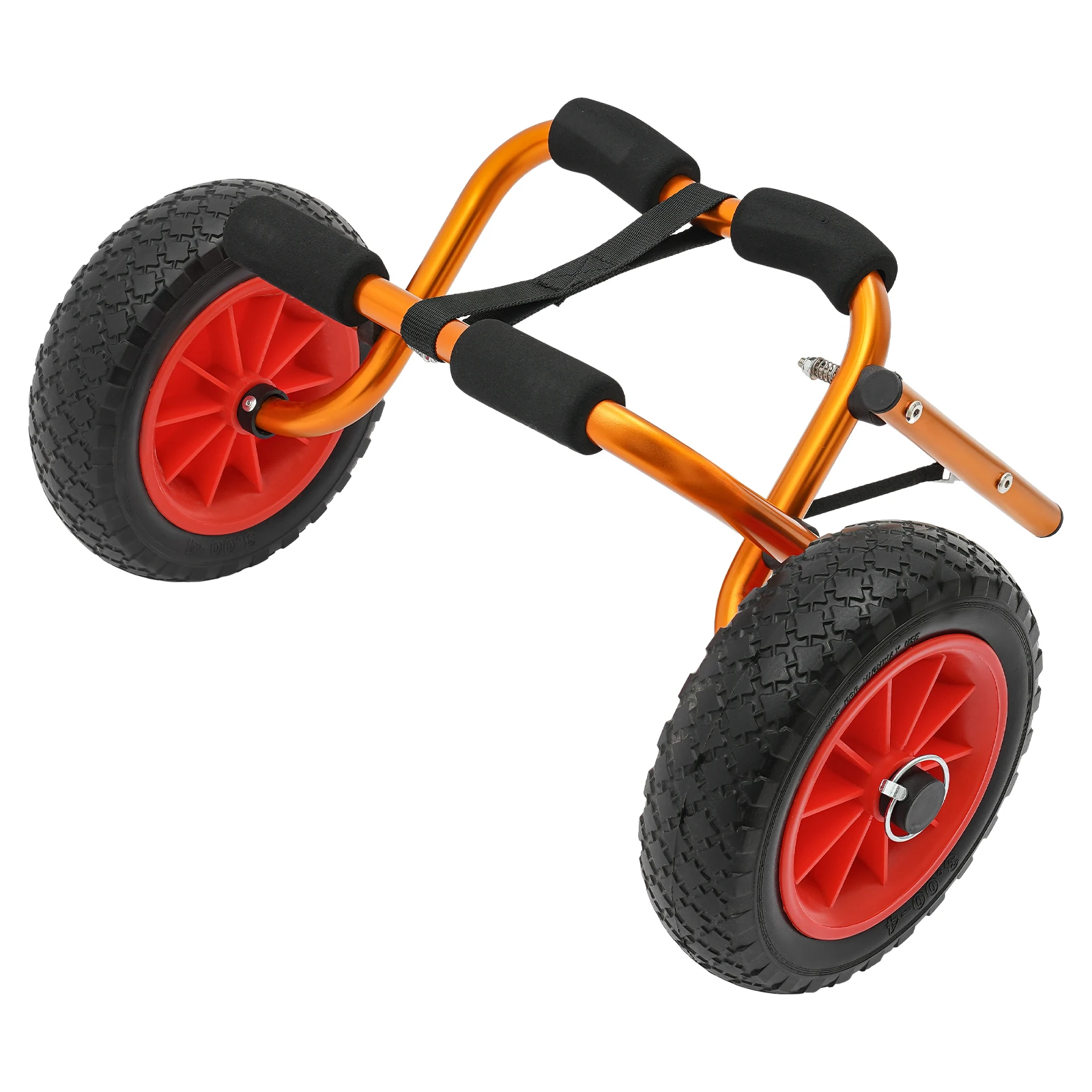 Faltbarer Kajakwagen, 80 kg Belastung, Aluminiumlegierung, Kajakwagen, Kajaktransporter, langlebig, tragbar, für Kajak, Paddleboard, Kanu, Transport – Detail 14