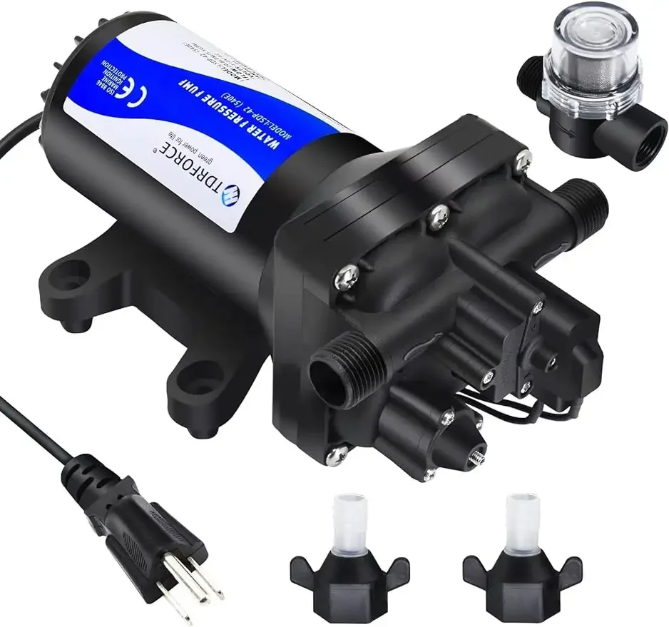

Fresh Water Pump 5.5GPM Pressure Increase Booster 75 PSI Transfer 110V Self Priming on Demand Water