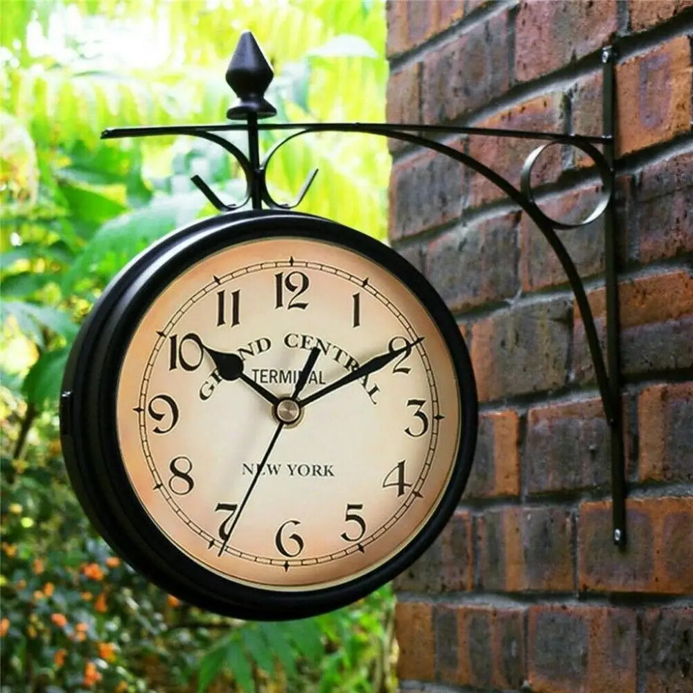 Retro Double-Sided Wall Clock 1