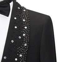 Cenne Des Graoom 2024 Elegant Luxury Men Suits Jewelry Ornament Tuxedo Jacket Pants 2 Piece Set  for Wedding Dress Groom Party 2
