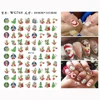 10PCS Christmas Disney Nail Art Decal Green skin monster text Mickey Nail Deco Art Decal 3D Back glue Party Green Nail slider 1