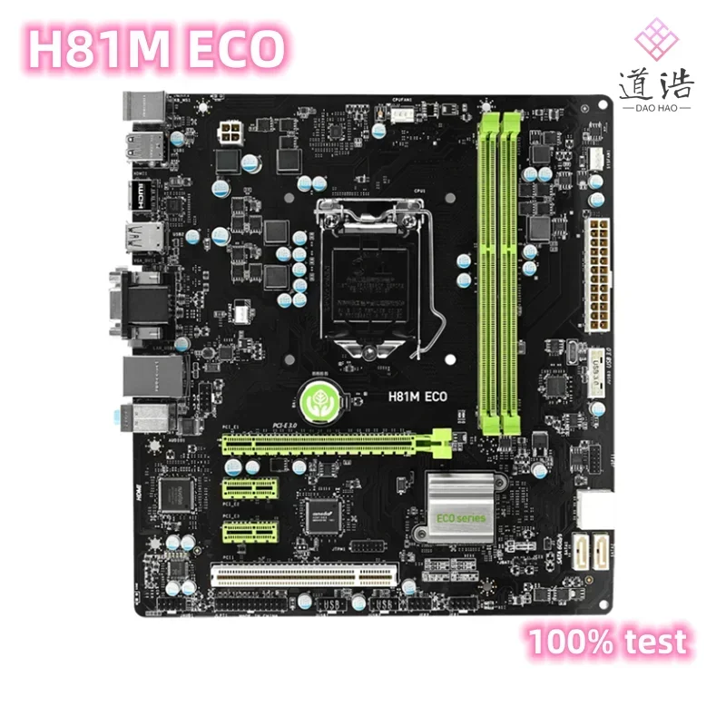 For H81M ECO Motherboard 16GB HDMI USB2.0 USB3.0 LGA 1150 DDR3 Micro ATX H81 Mainboard 4 For H81M ECO Motherboard 16GB HDMI USB2.0 USB3.0 LGA 1150 DDR3 Micro ATX H81 Mainboard - Image 2