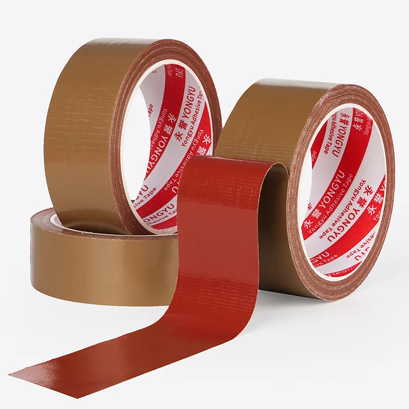 Cloth Tape Brown Decorative High Adhesion Fixed Carpet Window Windproof Protection Sealed Wedding Gift Packaging Wallpaper Stage adhesive cloth tape