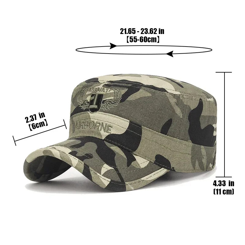 Spring and Autumn Seasons Outdoor Camouflage Sports Flat Cap Mens and Womens Leisure Sunshade Cotton Embroidered Hat for baseball cap,camouflage hat,flat cap,camouflage baseball cap,cap hat