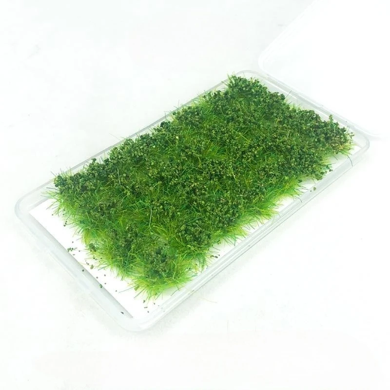 Miniature Greenery Plant Cluster Decor Simulation Flower Grass Tufts Model Sand Scene Scenery Material Artificial Grass Bushes