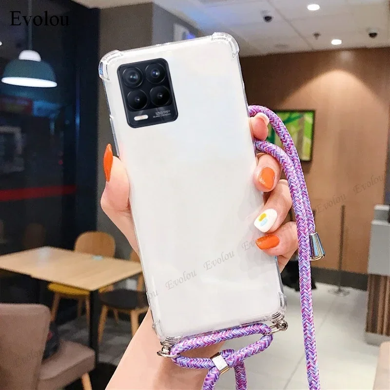 OPPO Find X9 Ultra Crossbody Necklace Shockproof Transparent Silicone Case