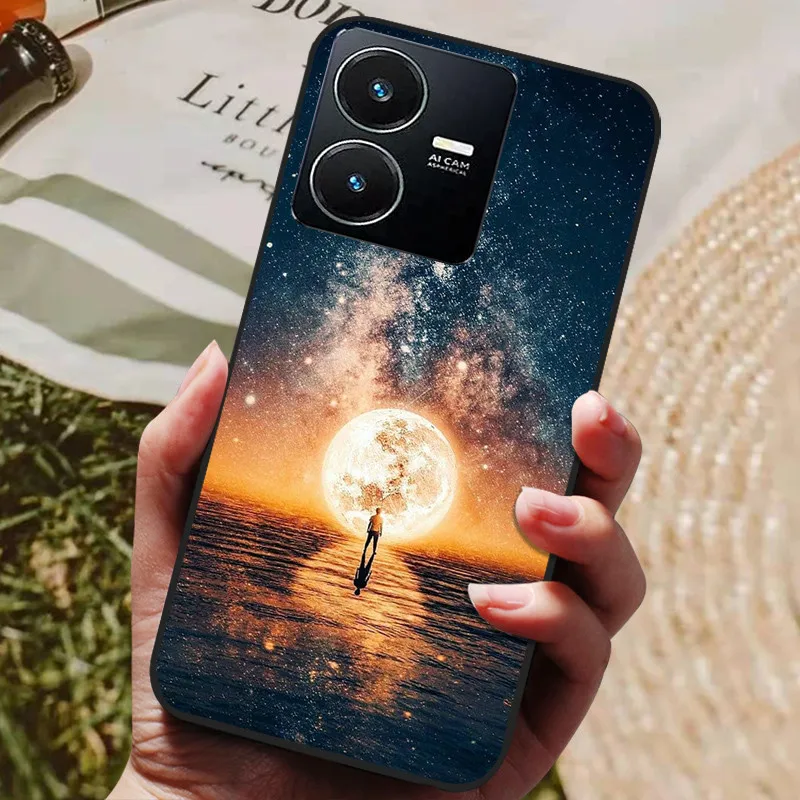 Fashion Painted Black Silicone Soft Back Cover