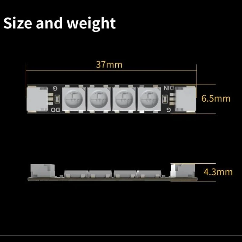 4PCS SpeedyBee Programable 2812 Arm LED Light Armlight 5V RGB For RC FPV Racing Freestyle Whoop Drone Quadcopter Runcam thumbnail 5